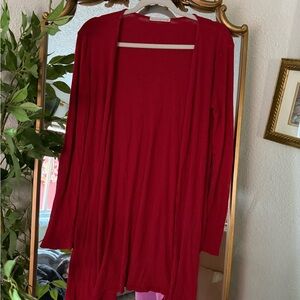 Active USA Vibrant Red Women's Cardigan